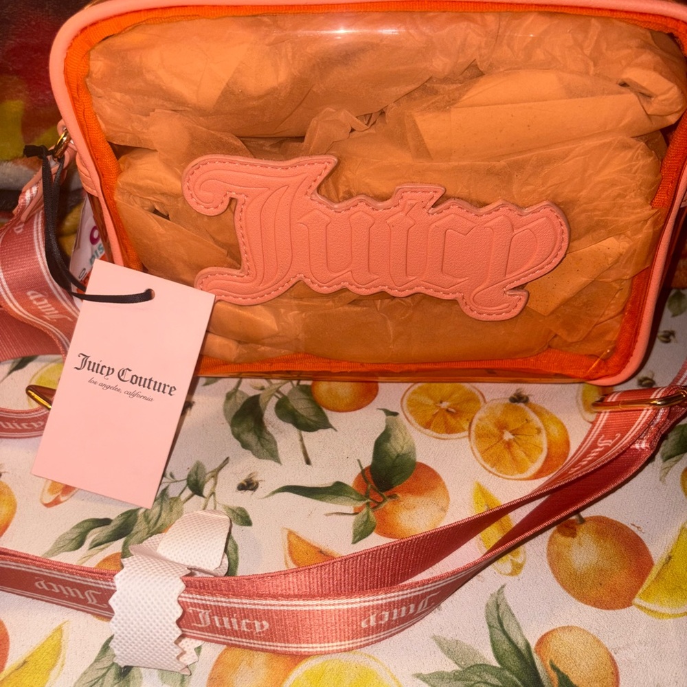 Juicy Couture Orange Crossbody Bag with Vibrant Design